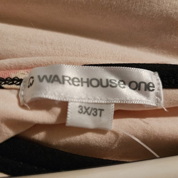 Women's Plus Size Floral 3/4 Sleeve Baseball Tee 3X - Warehouse One - Picture 3 of 10